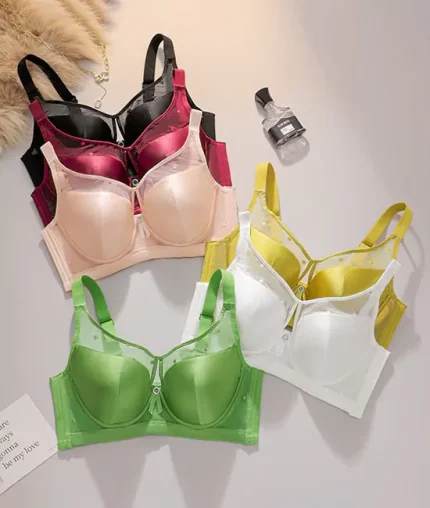 Light Luxury Soft Steel Ring Bra Women's Small Chest